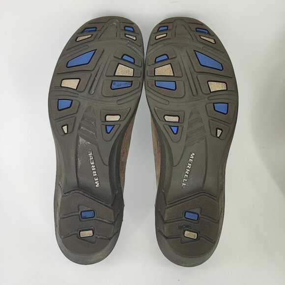 Merrell Women's Isabella Brindle Taupe Leather Loafers Size 7 - Picture 8 of 8